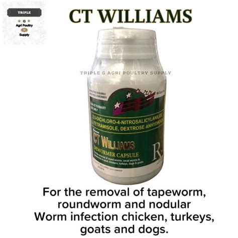 CT WILLIAMS Dewormer per Capsule .